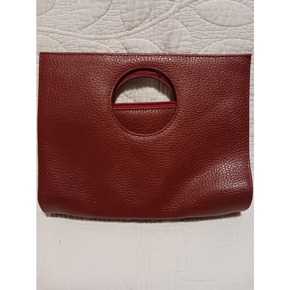 Red Leather Handbag - Picture 3 of 4